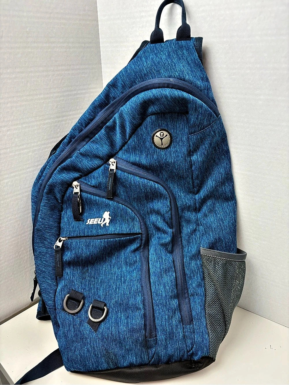 Jansport Blue Backpack with phone department